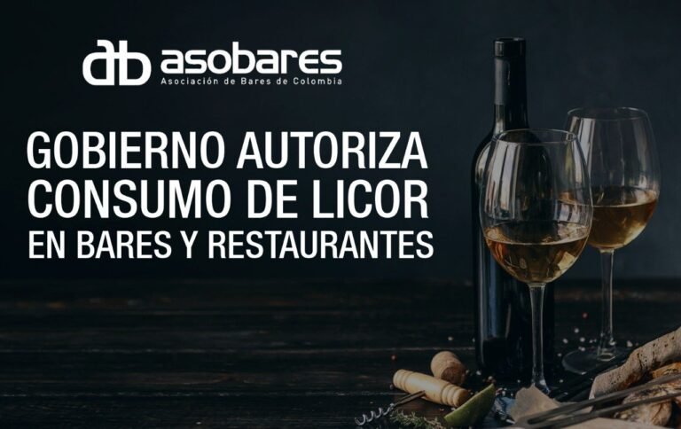 GOBIERNO AUTORIZA CONSUMO DE LICOR EN BARES Y RESTAURANTES