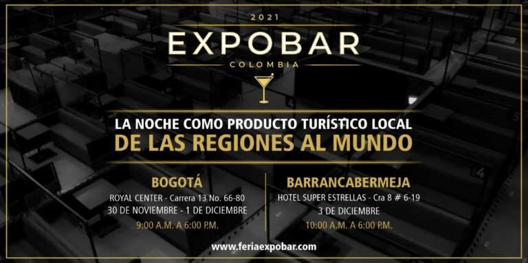 La noche se convertirá en producto turístico en la octava versión de Expobar 2021