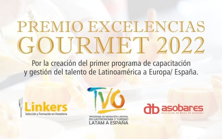 El programa de migración laboral “TVO LATAM” dirigido por el Grupo Linkers de España, en alianza con Asobares Colombia, recibe premio en FITUR (Madrid)