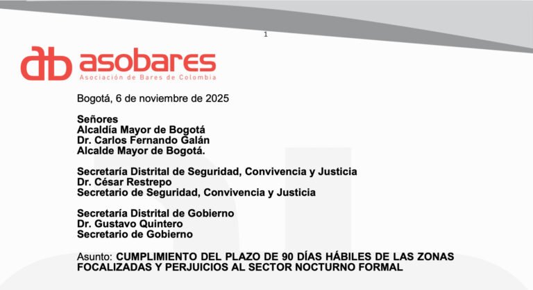 Posición de Asobares Colombia frente a la discusión del salario mínimo 2026