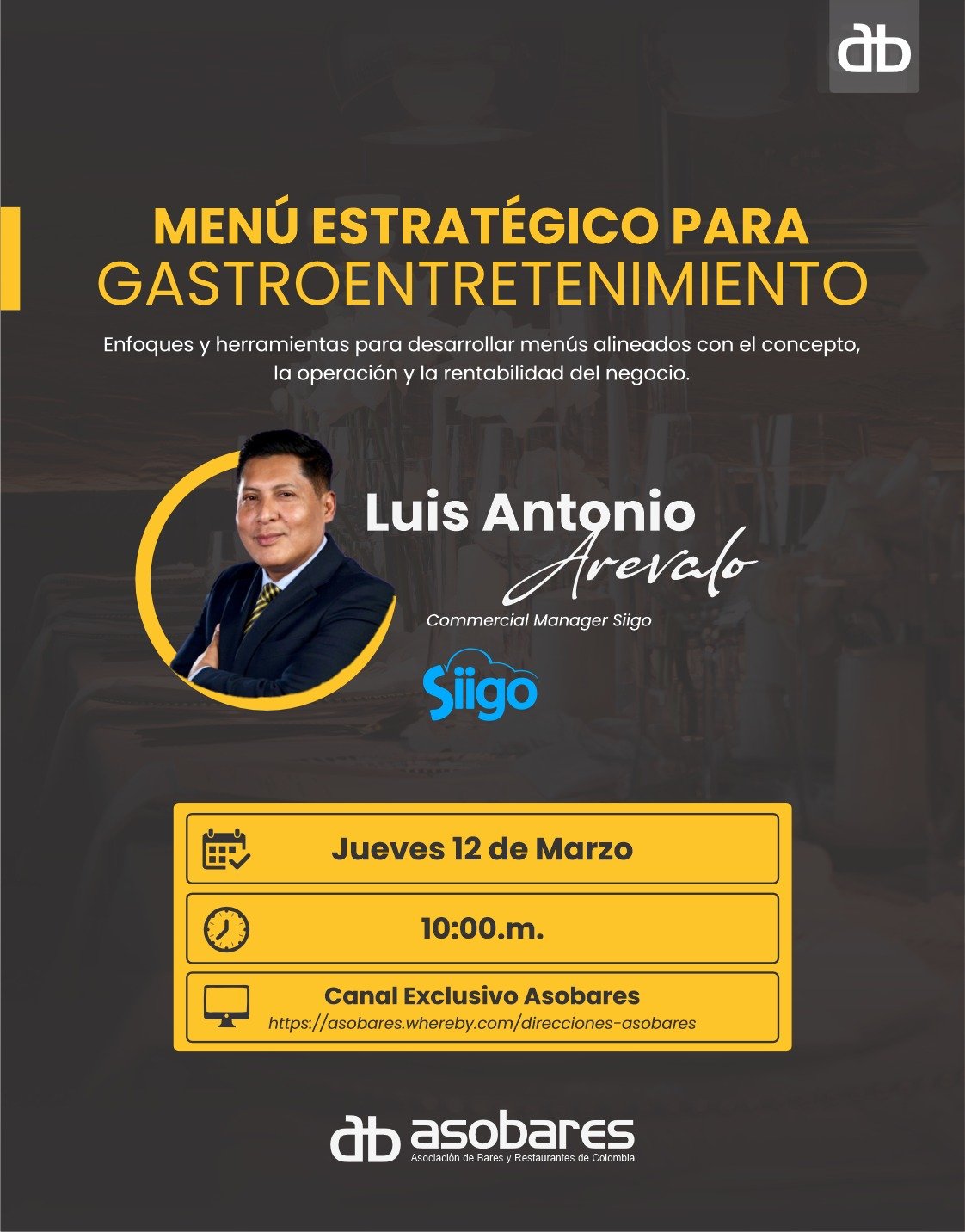 Menú estratégico para Gastroentretenimiento