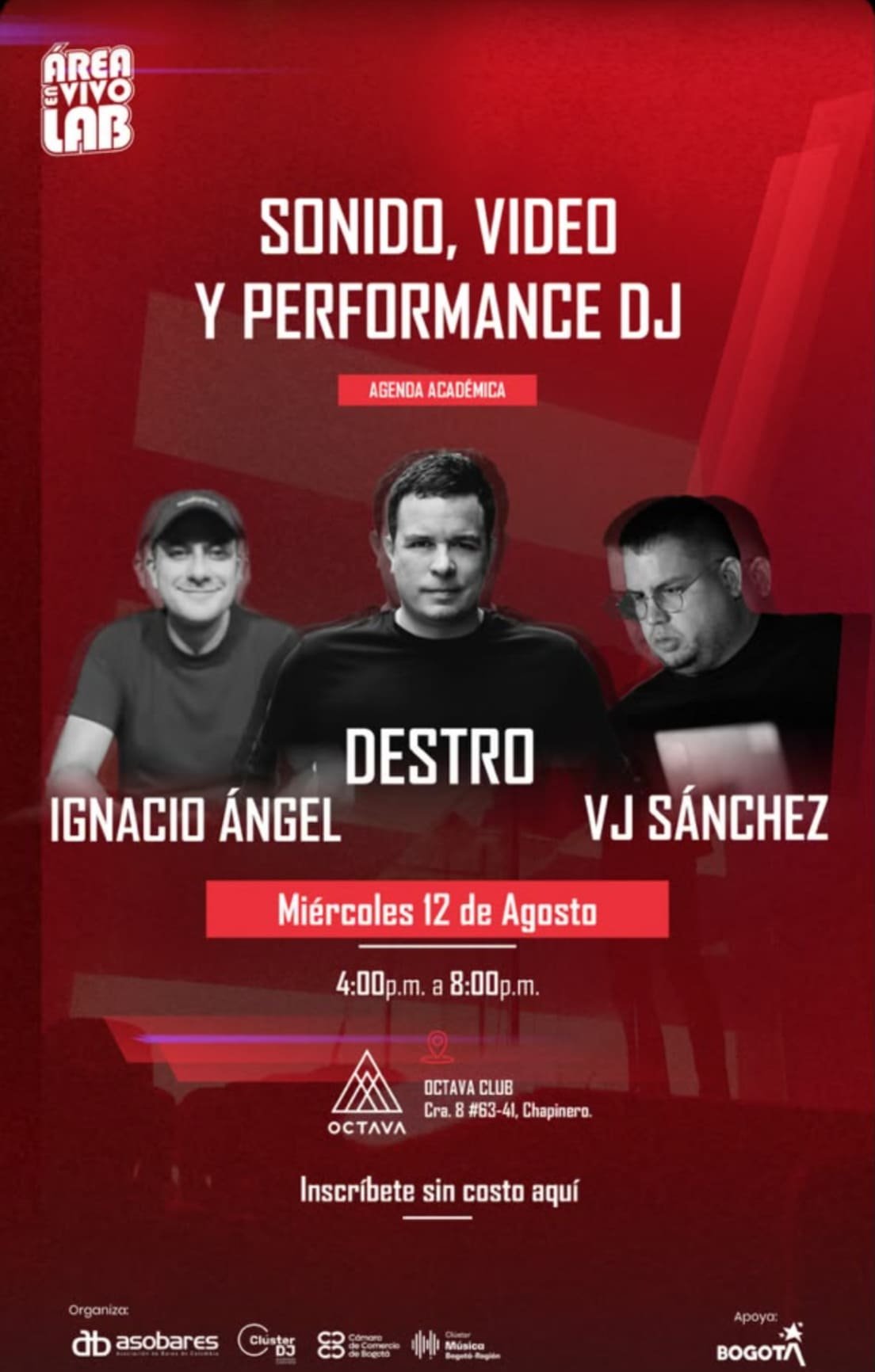 Sonido, Video y Performance DJ — Área en Vivo Lab